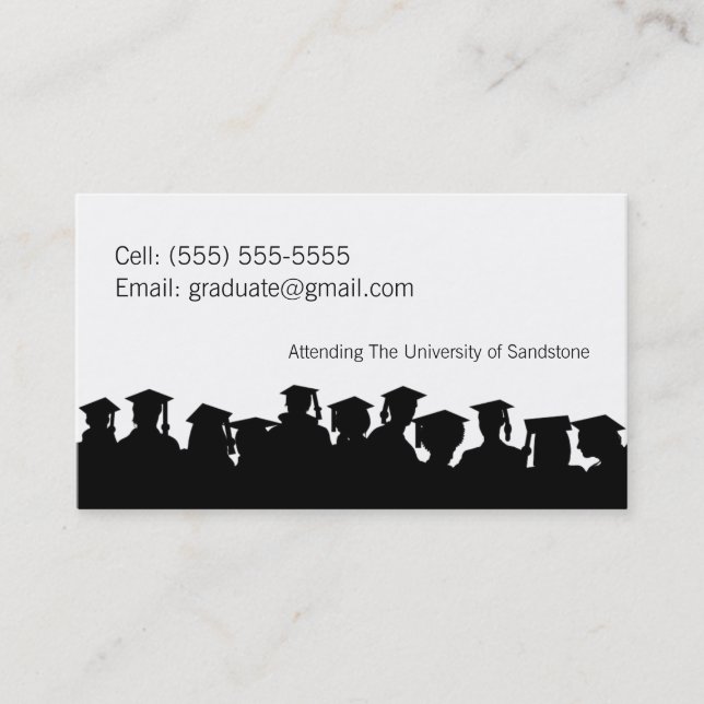 2013 Graduation Customized Name Card (Front)