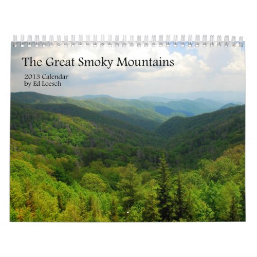 2013 Great Smoky Mountains Calendar
