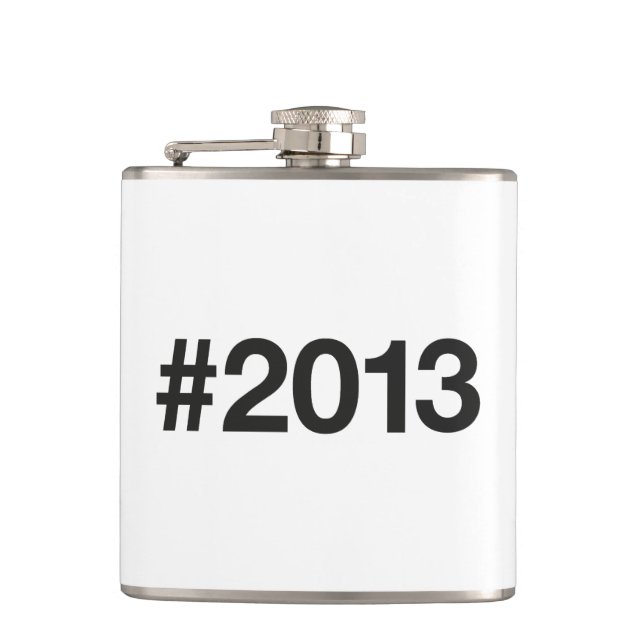 2013 Hashtag 13th birthday 13 years Flask (Front)