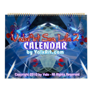 2013 Large Sea-Life art calendar by Valxart.com