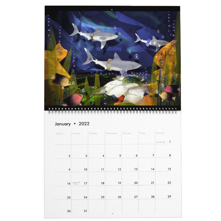 2013 Large SeaLife art calendar by