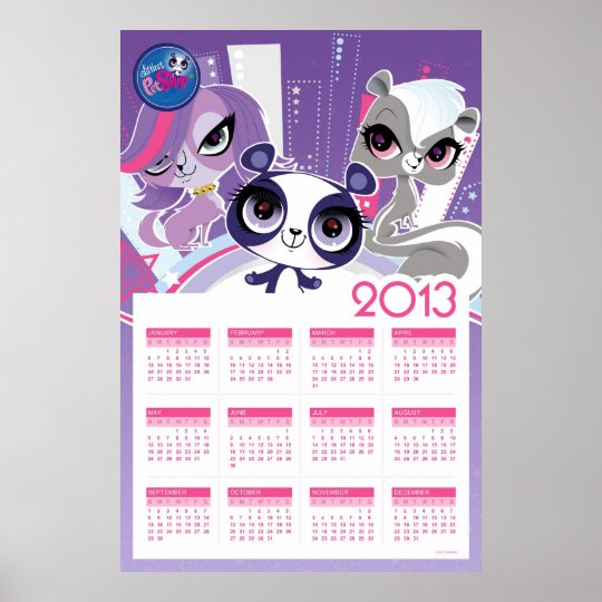 2013 Littlest Pet Shop Calendar Poster | Zazzle.com