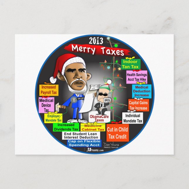 2013 Merry Taxes Holiday Postcard (Front)