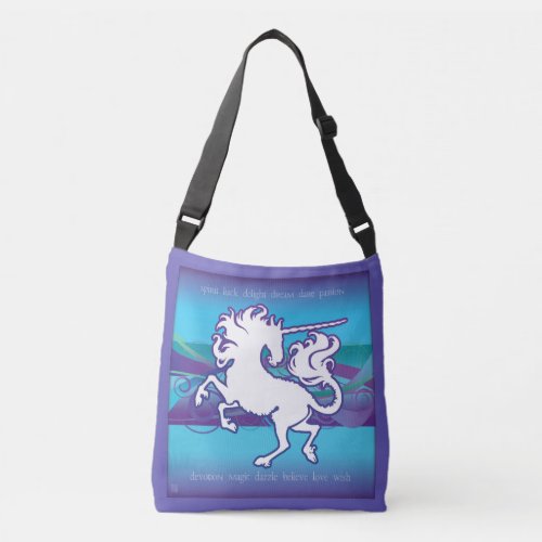 2013 Mink Tote Inspirational Unicorn Crossbody Bag