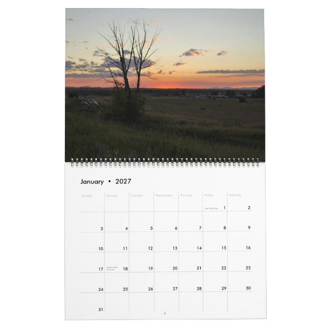 2013 Montana Scenery Sunset Photography Calendar (Jan 2027)