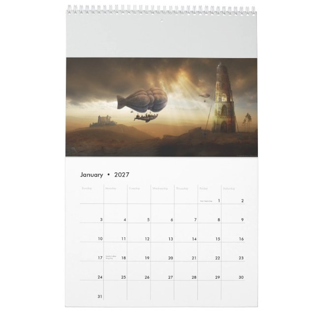 2013 Mysterious Stories (1) - Wall Calendar (Jan 2027)