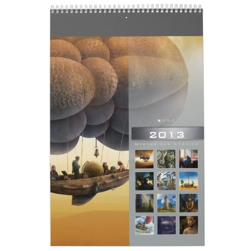 2013 Mysterious Stories 1 _ Wall Calendar