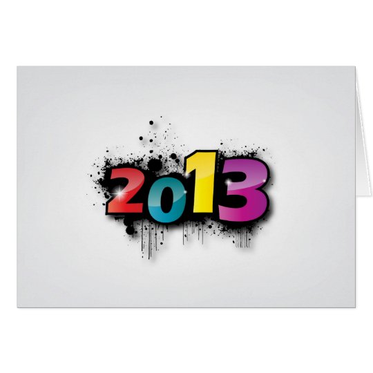 2013 new year light card