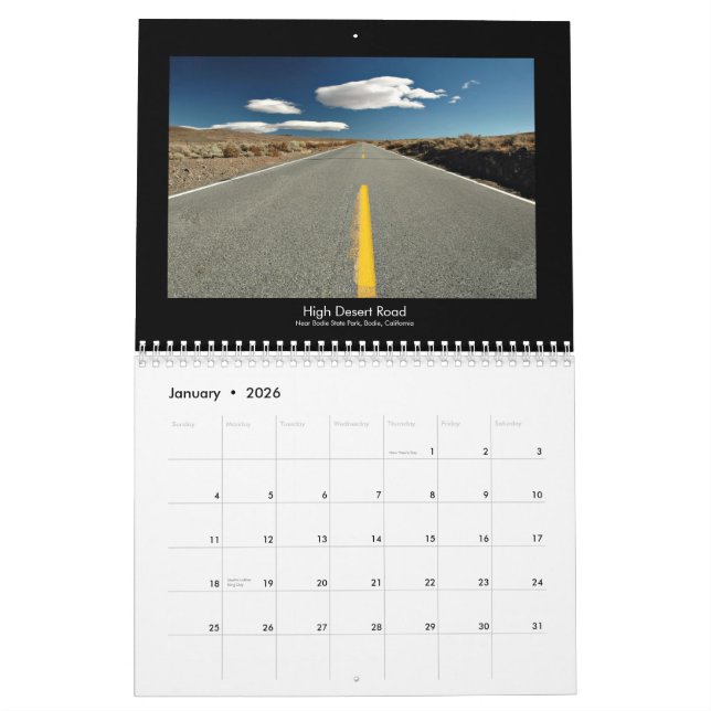 2013 Northern California Calendar (Jan 2026)