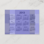 2013 Pocket Calendar Business Card Template