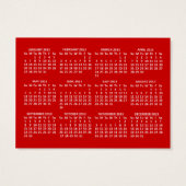 2013 Pocket Photo Calendar (Back)