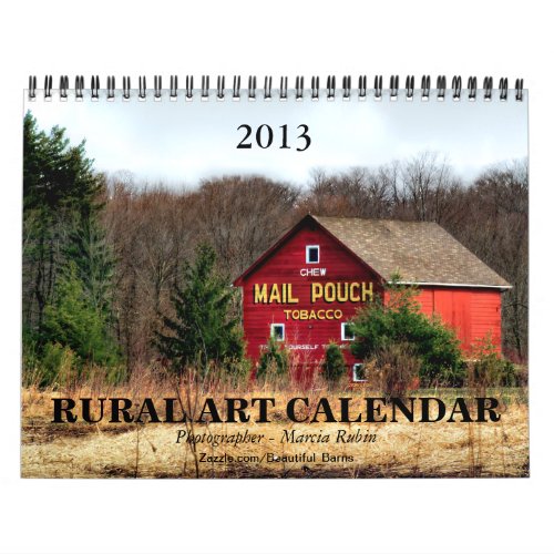 2013 Rural Barn Art Calendar