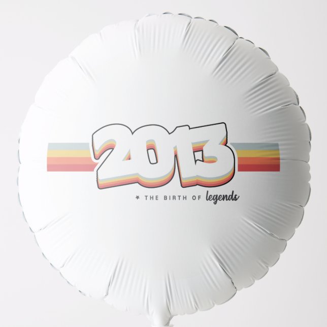 2013 The birth of legends Balloon (Front)