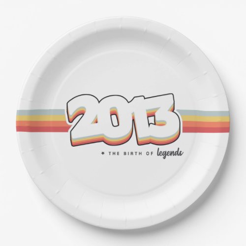 2013 The birth of legends Paper Plates