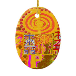 2013 ver. REIKI Healing MASTER Symbols Ceramic Ornament
