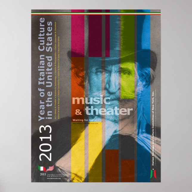 2013 Year of Italian Culture Giuseppe Verdi Poster (Front)
