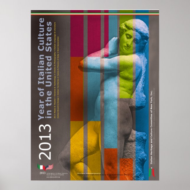 2013 Year of Italian Culture in the United States Poster (Front)