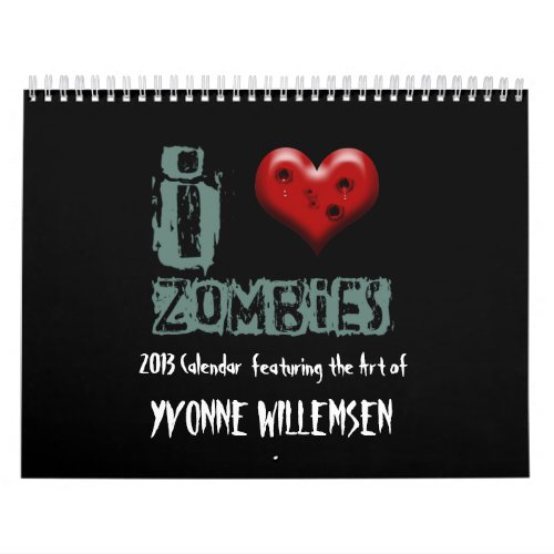 2013 zombie calendar