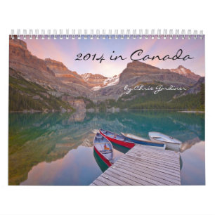 2014 12-month Calendar in Canada Scenics