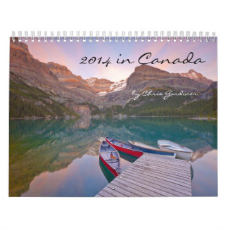 2014 12-month Calendar in Canada Scenics