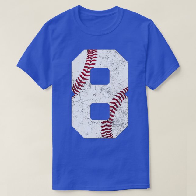 2014 8th Birthday Gift 8 Years Old Baseball Eighth T-Shirt (Design Front)