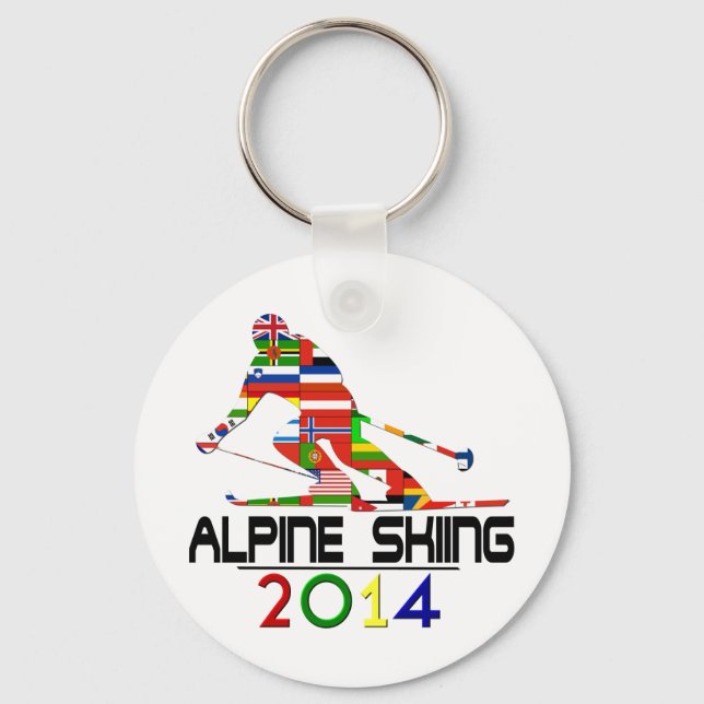 2014: Alpine Skiing Keychain (Front)