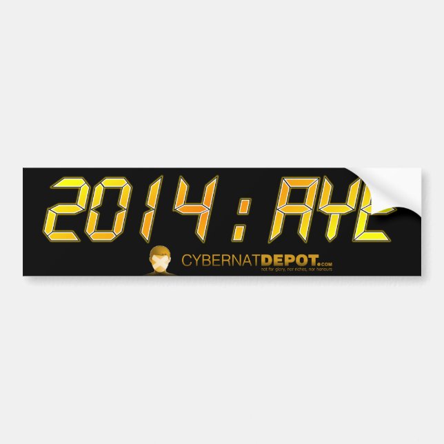 2014:AYE Yellow Bumper Sticker (Front)