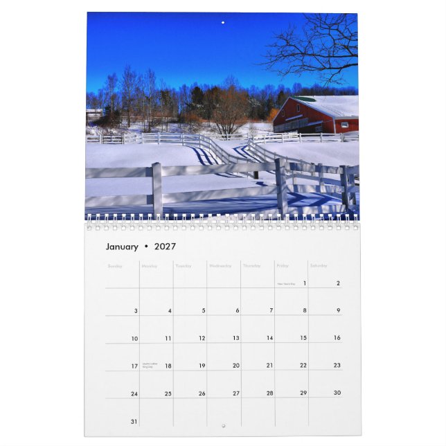 2014 Barns of New England - 2 Calendar (Jan 2027)