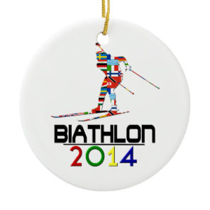 2014: Biathlon Ceramic Ornament