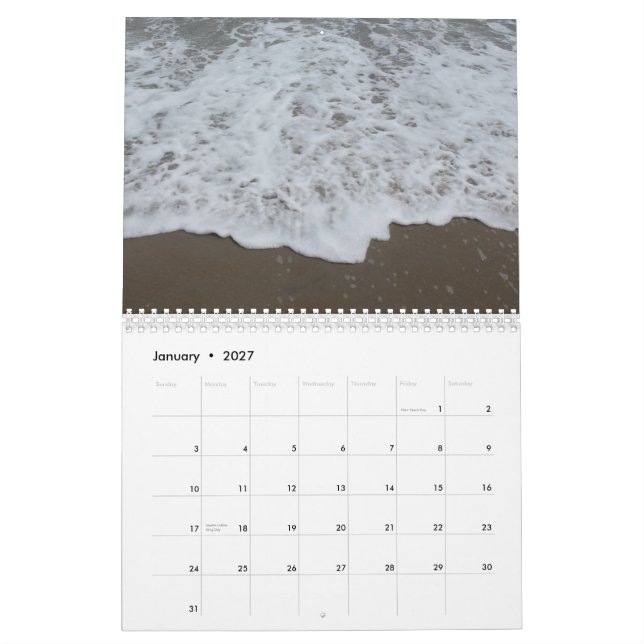 2014 Calendar Beaches (Jan 2027)