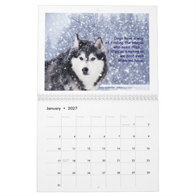 2014 Calendar - For the Love of Dogs (Jan 2027)