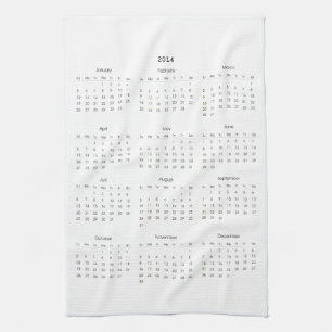 2014 Calendar Gifts Towel