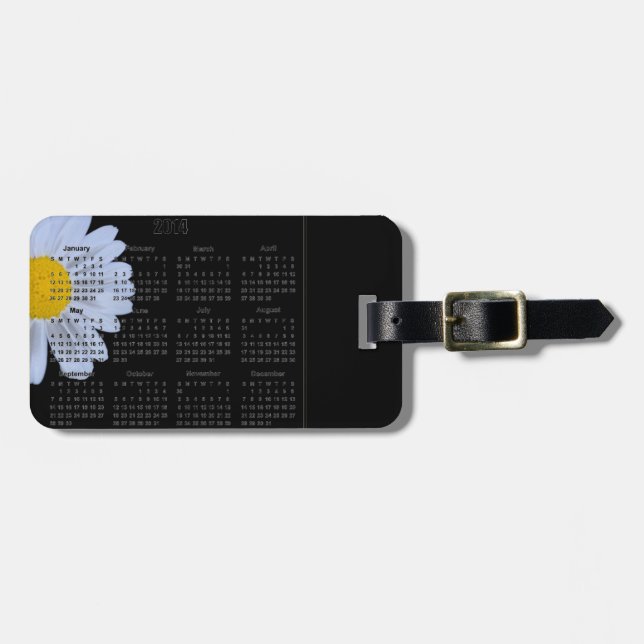 2014 Calendar Luggage Tag (Front Horizontal)