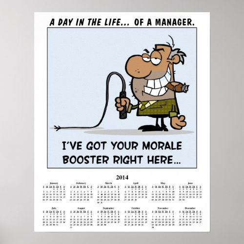 2014 Calendar Morale Booster Poster