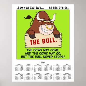2014 Calendar Office Politics Poster by disgruntled_genius at Zazzle
