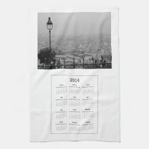 2014 Calendar Paris Kitchen Towel