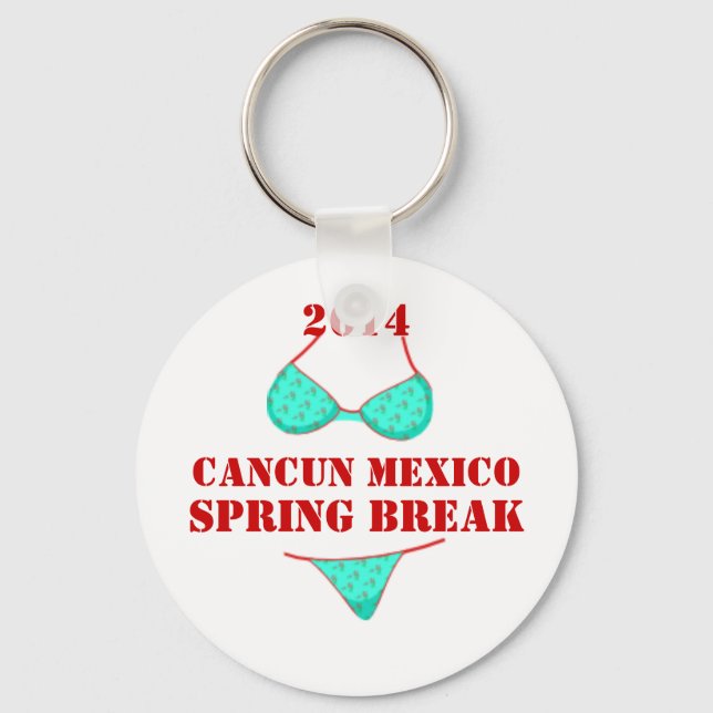 2014 Cancun Mexico Spring Break Souvenir Keychain (Front)
