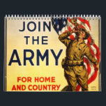 2014 Classic Army Recruiting Calendar<br><div class="desc">2014 calendar made from classic American WWI Army recruiting posters.</div>