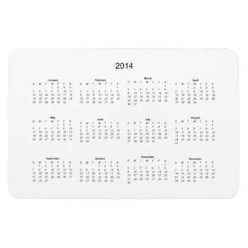 2014 Create It Yourself Calendar Magnet by PawsitiveDesigns at Zazzle