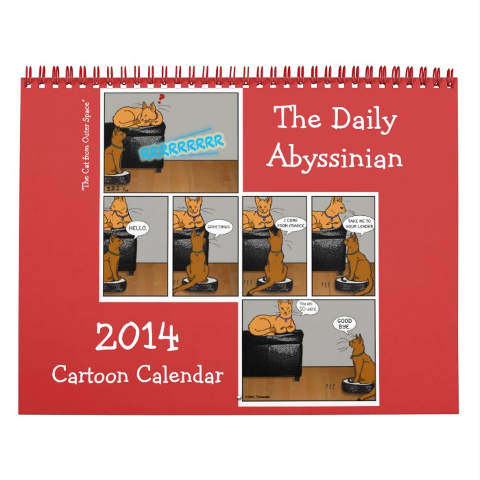 2014 Daily Abyssinian Cartoon Calendar
