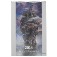 2014 Digital Surreal & Fantasy Art - Wall Calendar