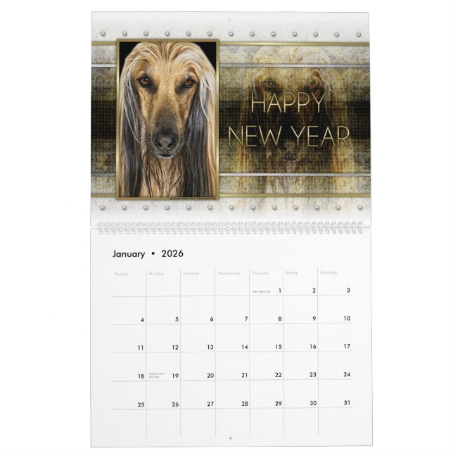 2014 Dogs Through the Holidays Calendar (Jan 2026)