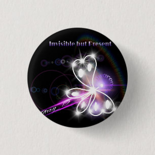 2014 Fibromyalgia Awareness Butterfly Pinback Button
