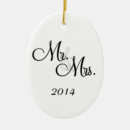 2014 First Christmas Ornament Mr  Mrs