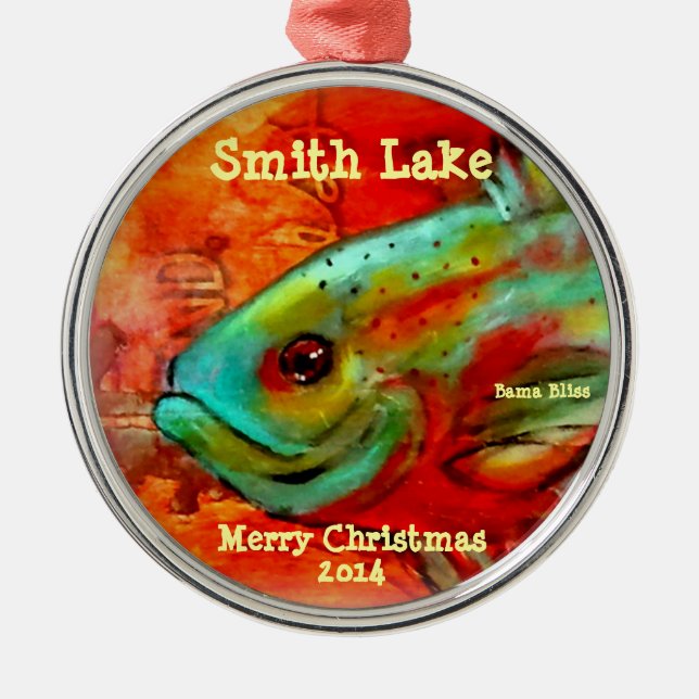 2014 Fish Christmas Ornament "Smith Lake" (Front)