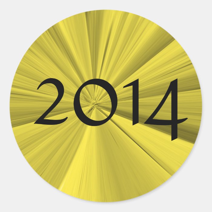 Class of 2014 Round Stickers by Janz