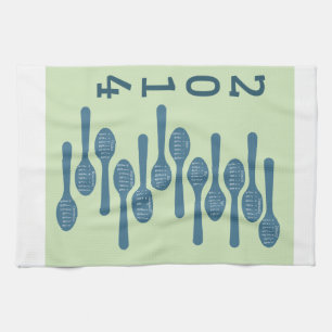 2014 kitchen calendar towel