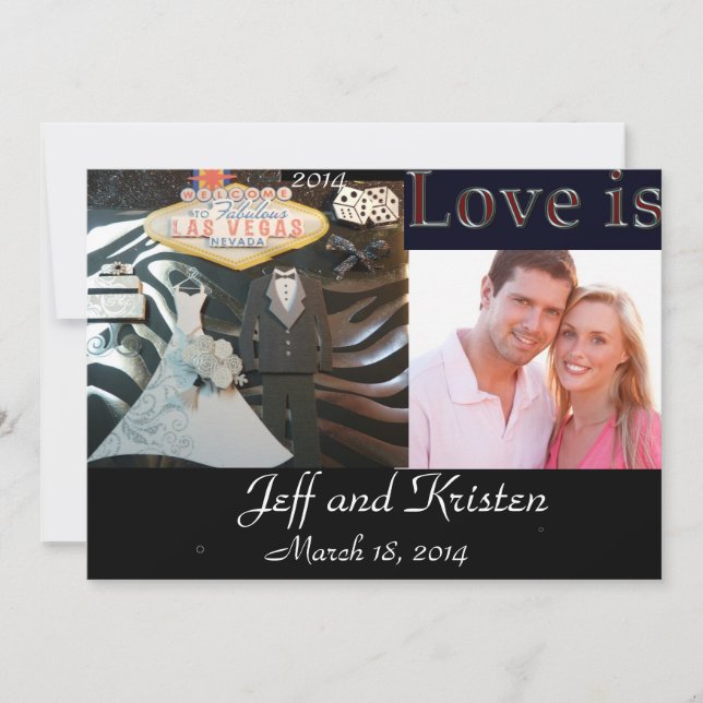 2014 Las Vegas Wedding Invitation (Front)