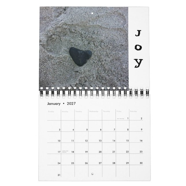 2014 Love Hearts Calendar - 3 (Jan 2027)