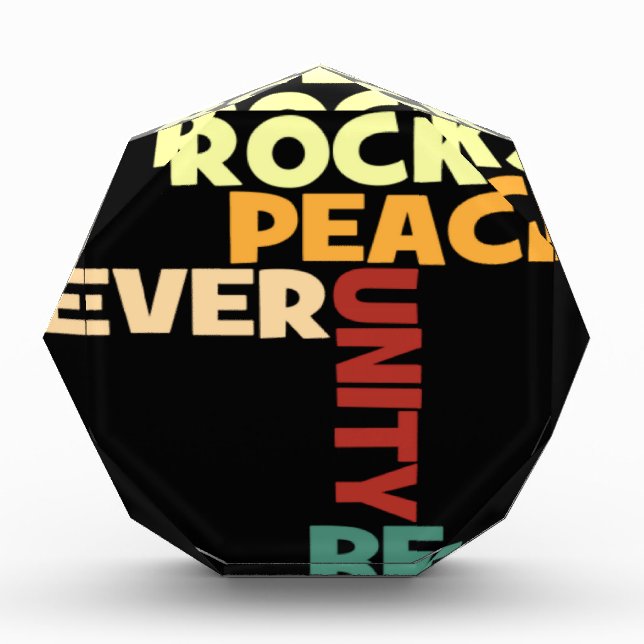 2014 Love Rocks Peace Art Print Acrylic Award (Front)